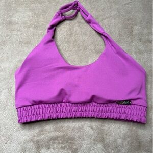 Bombshell Sportswear Bright Magenta Halter Bikini Top